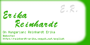 erika reinhardt business card